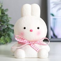 Настольный светильник "Зайчик" 1Вт 3хAG10 Бело-розовый картинка 